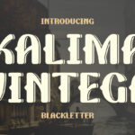 Kalima Vintega Font Poster 3