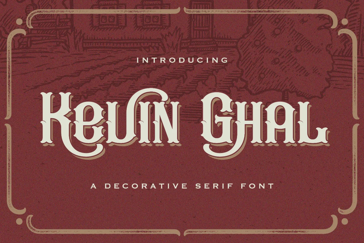 Kevin Ghal Font Kevin Ghal Font Poster 1