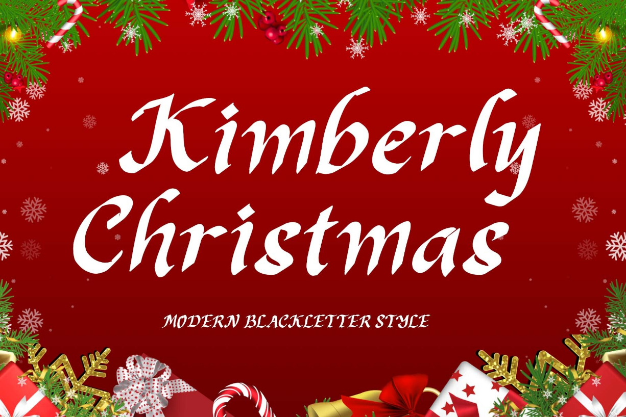 Kimberly Christmas Font Poster 1