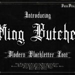 King Butcher Font Poster 3