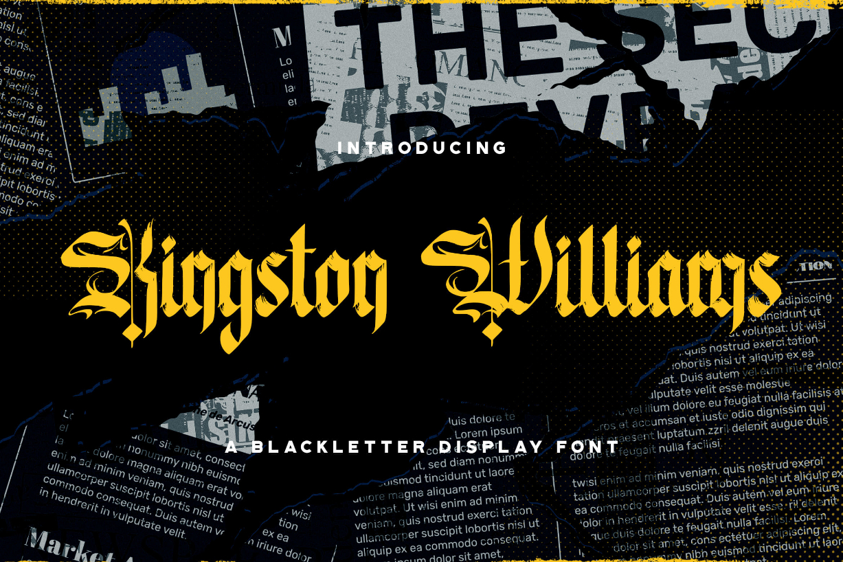 Kingston Williams Font Poster 1