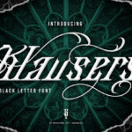 Klausers Font Poster 1