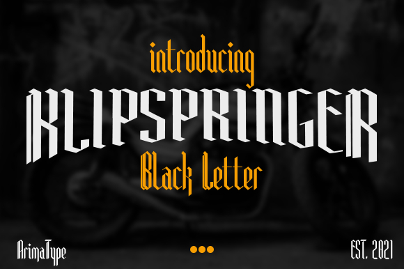 Klipspringer Font Poster 1