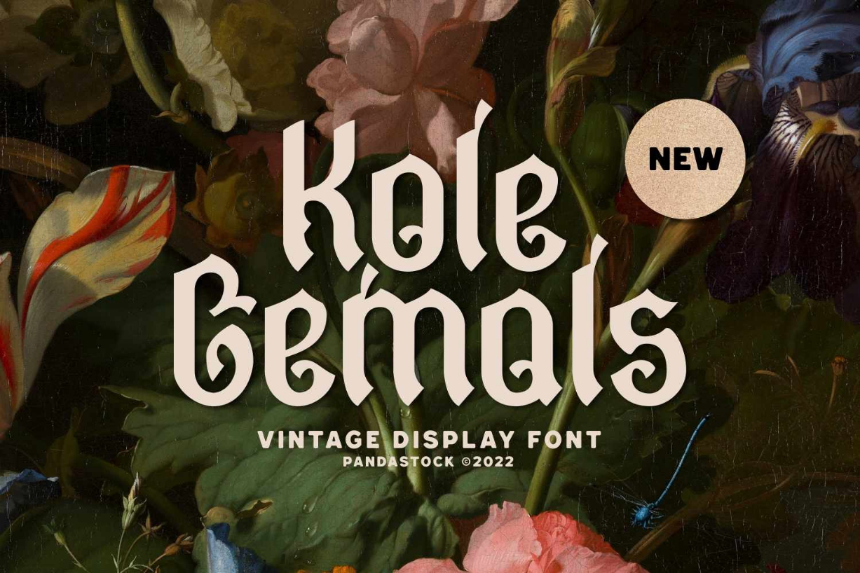 Kole Gemols Font Poster 1