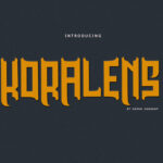 Koralens Font Poster 3