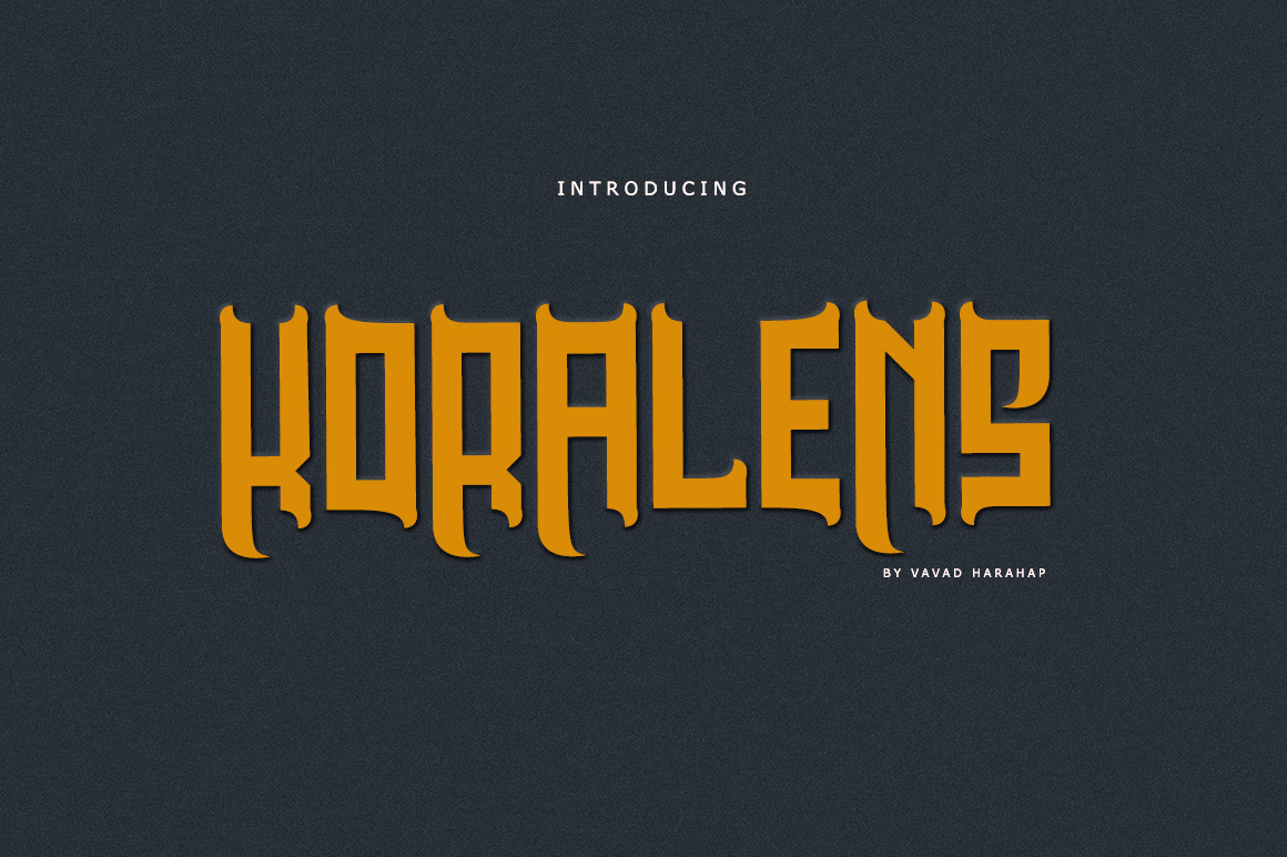 Koralens Font Poster 1