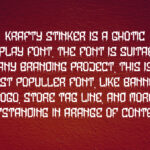 Krafty Stinker Font Poster 4
