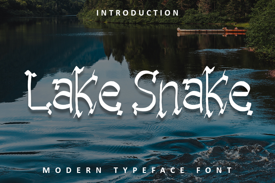 Lake Snake Font Poster 1
