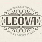 Leova Font Poster 3