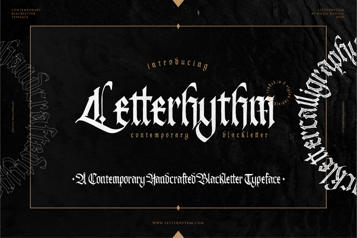 Letterhythm Font Poster 1