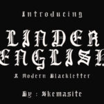Linder English Font Poster 1