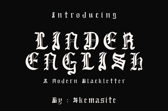 Linder English Font Poster 1