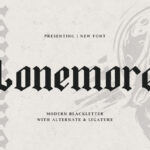 Lonemore Font Poster 3