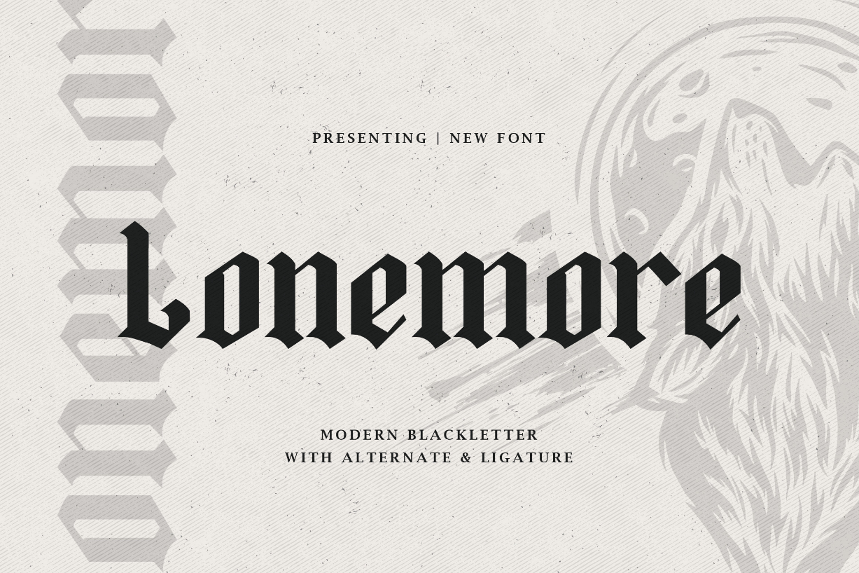 Lonemore Font Poster 1