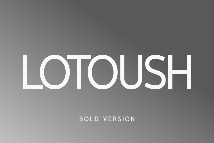Lotoush Bold Font