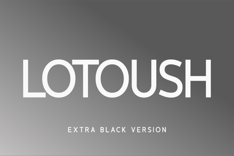 Lotoush Extra Black Font Poster 1