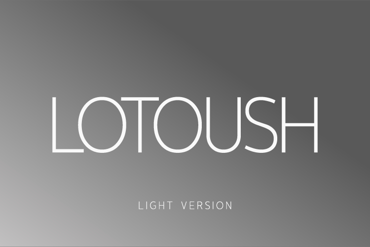 Lotoush Light Font Poster 1