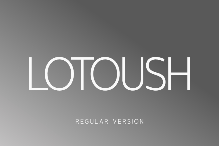 Lotoush Regular Font