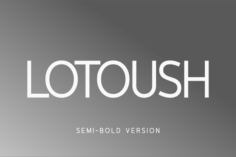 Lotoush Semi-Bold Font Poster 1