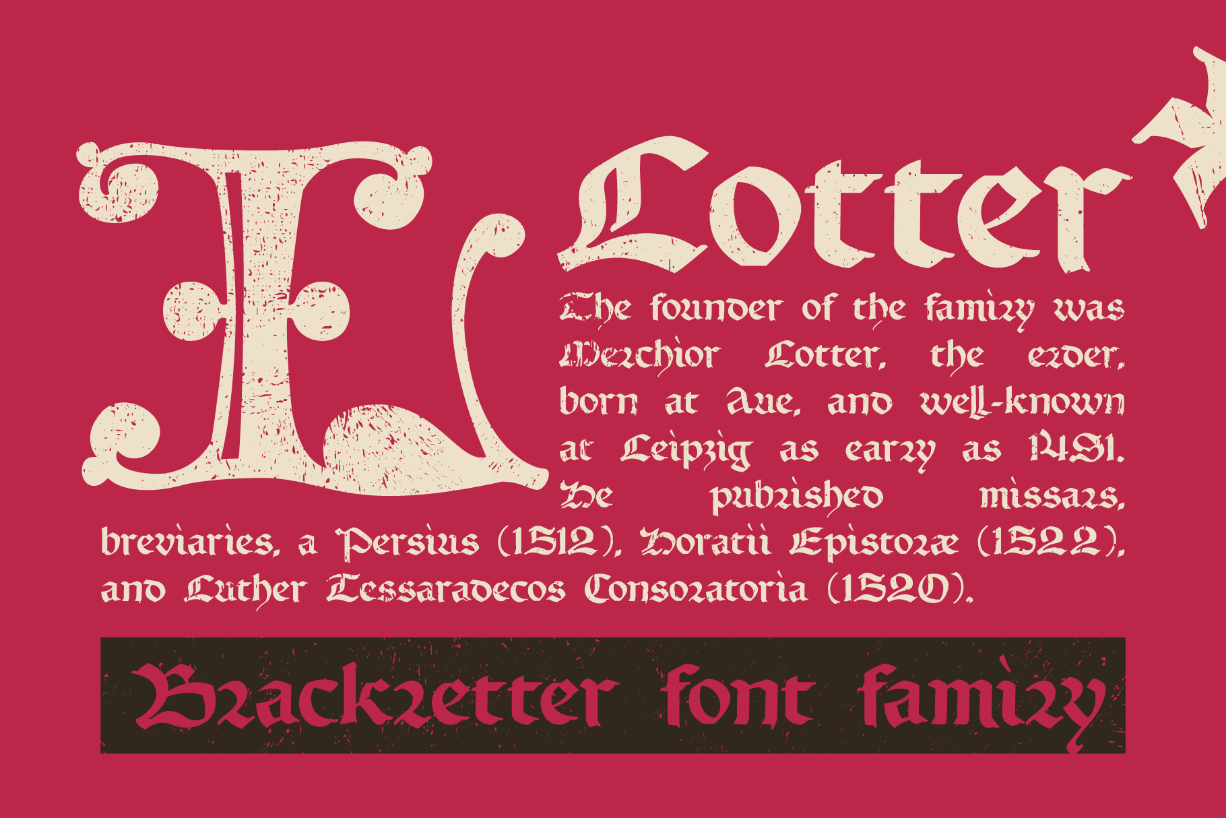 Lotter Font Poster 1