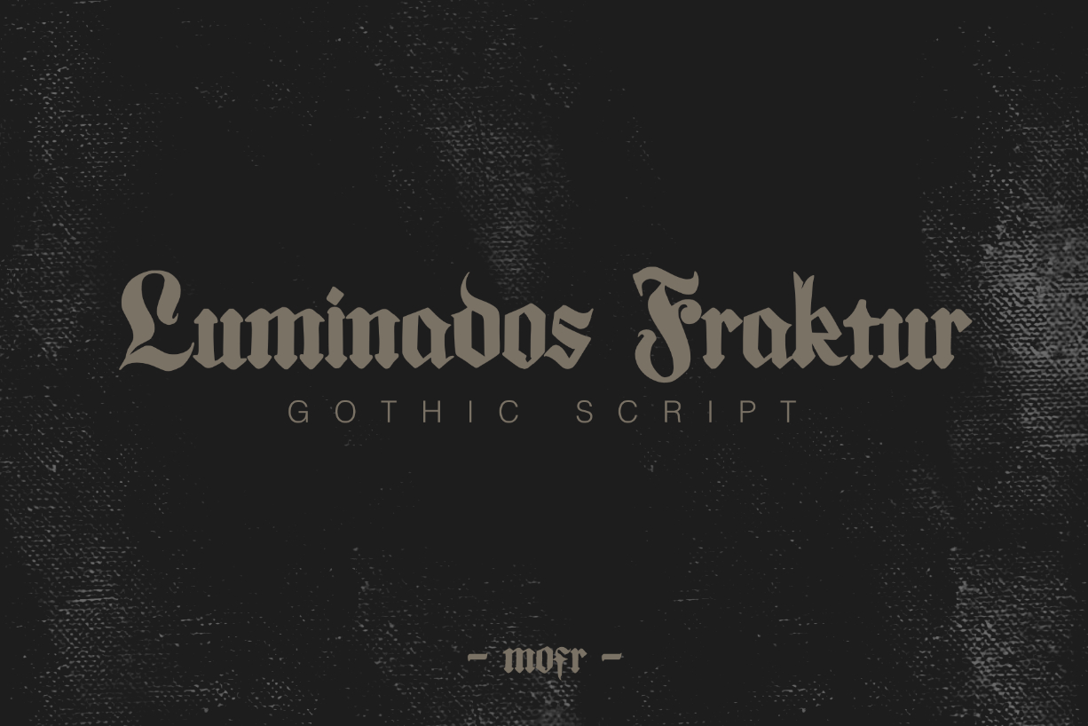 Luminados Fraktur Font Poster 1