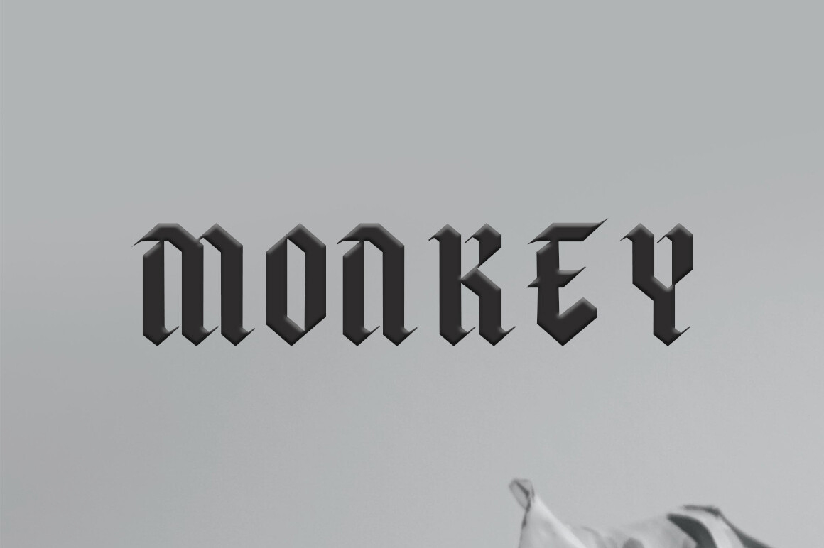 Monkey Font Poster 1