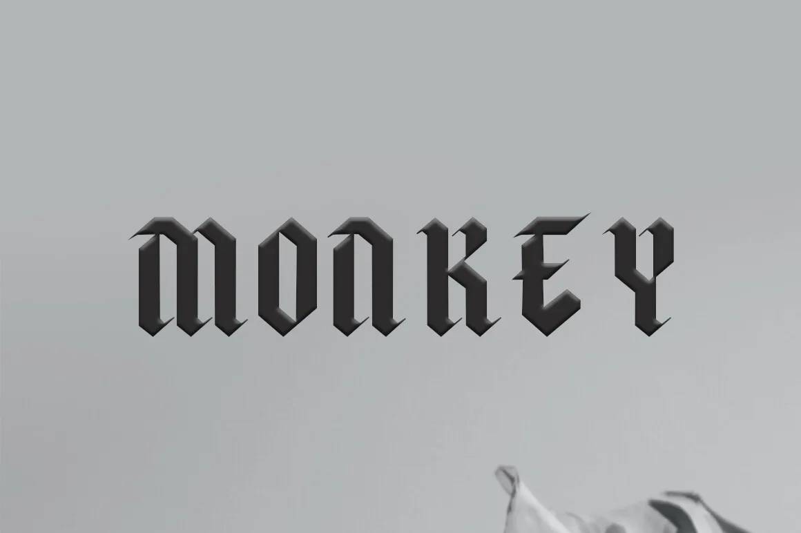Monkey Font Poster 1