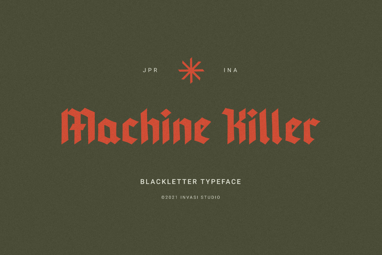Machine Killer Font Poster 1