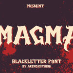 Magma Font Poster 3