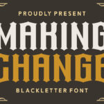 Making Change Font Poster 3
