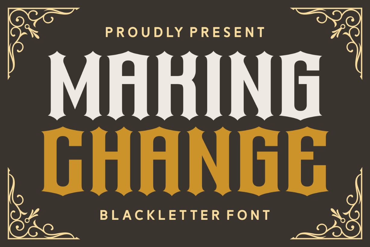 Making Change Font Poster 1