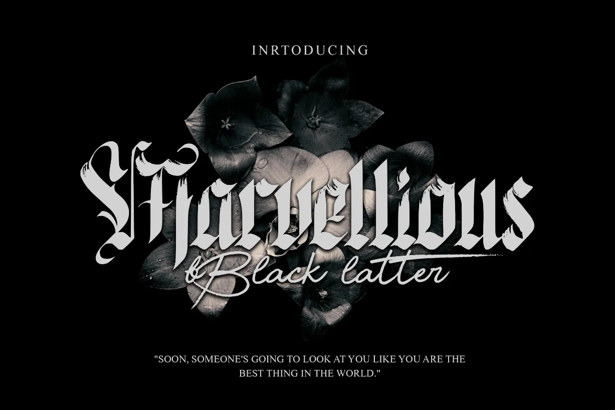 Marvellious Font Marvellious Font Poster 1