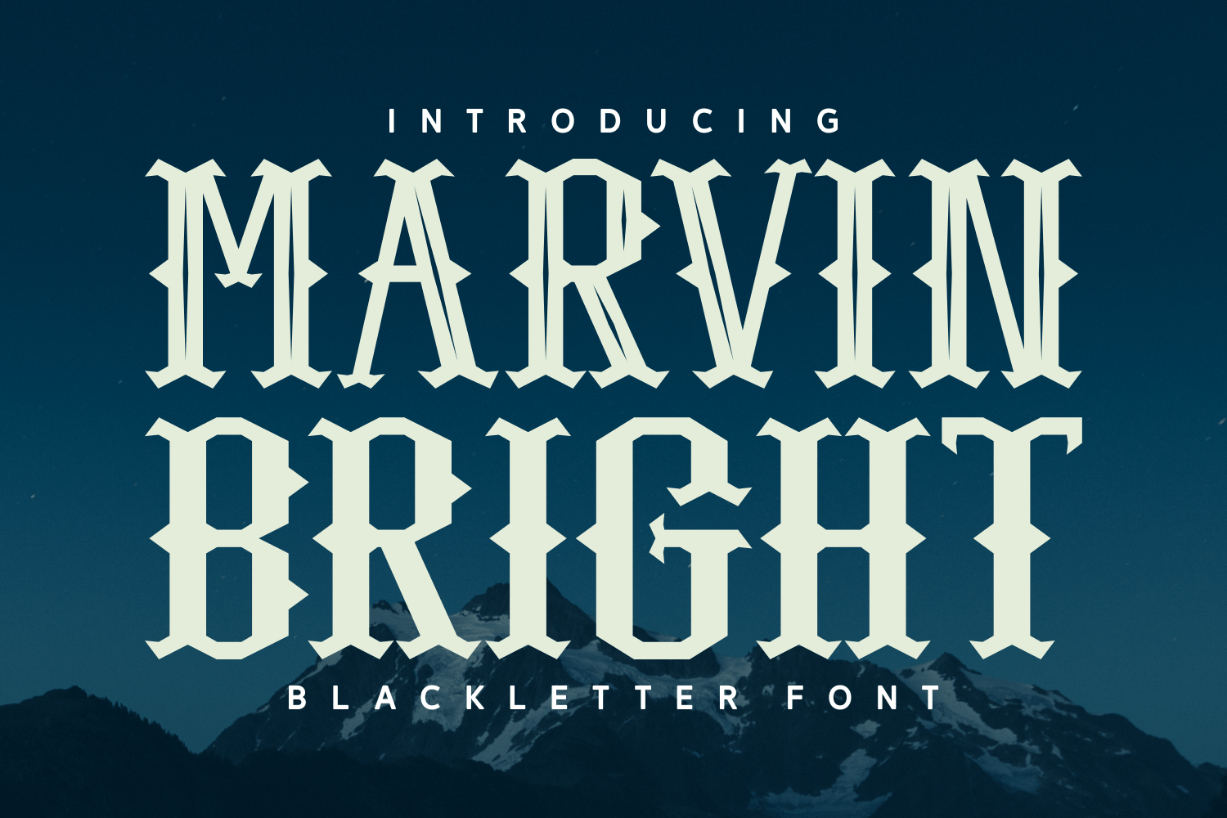 Marvin Bright Font Poster 1