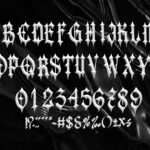 Mask Death Font Poster 4