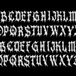Mask Death Font Poster 5