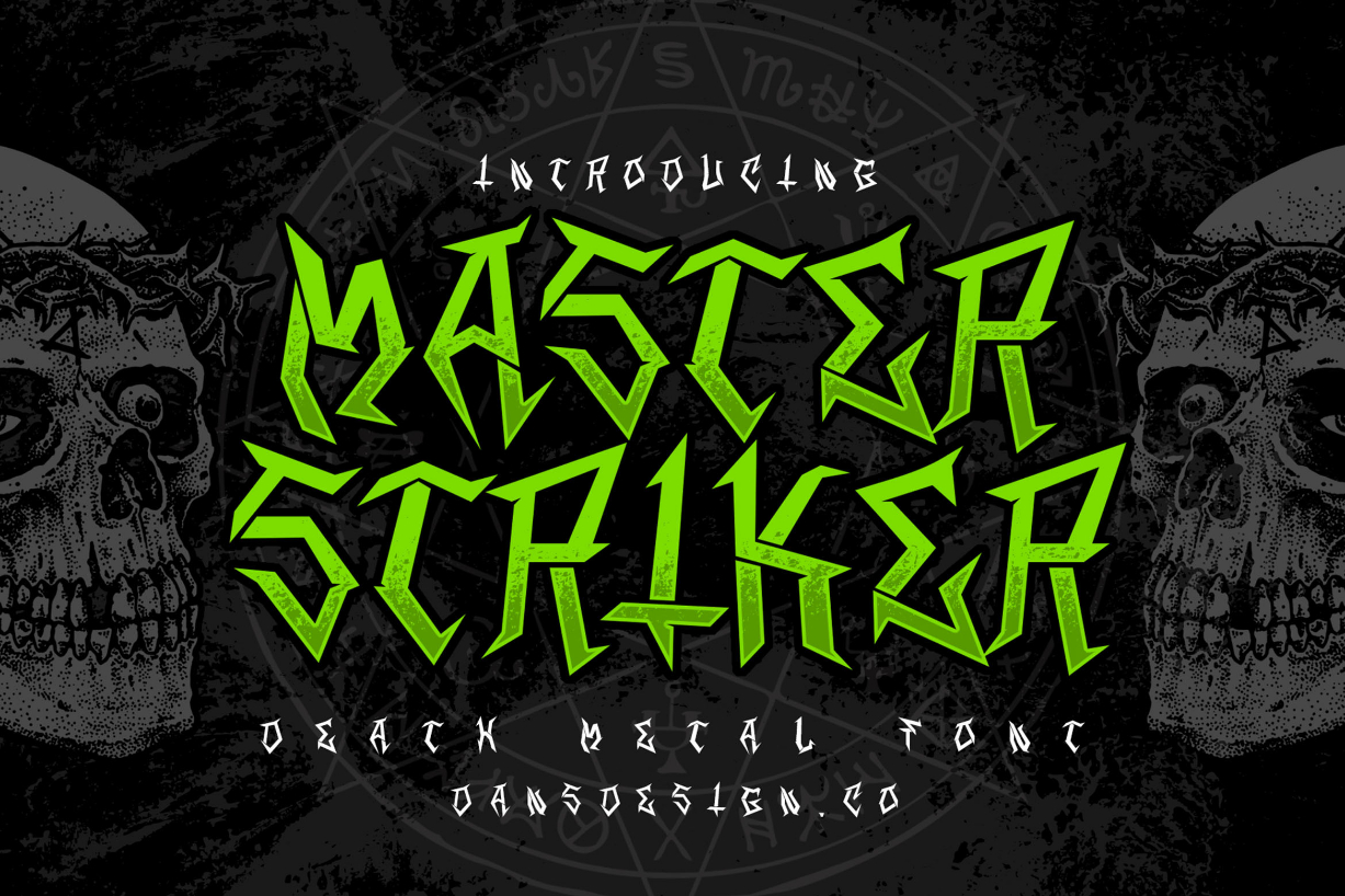 Master Stricker Font Poster 1