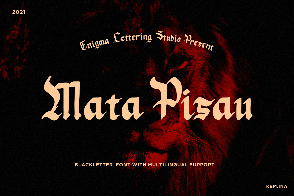 Mata Pisau Font Poster 1