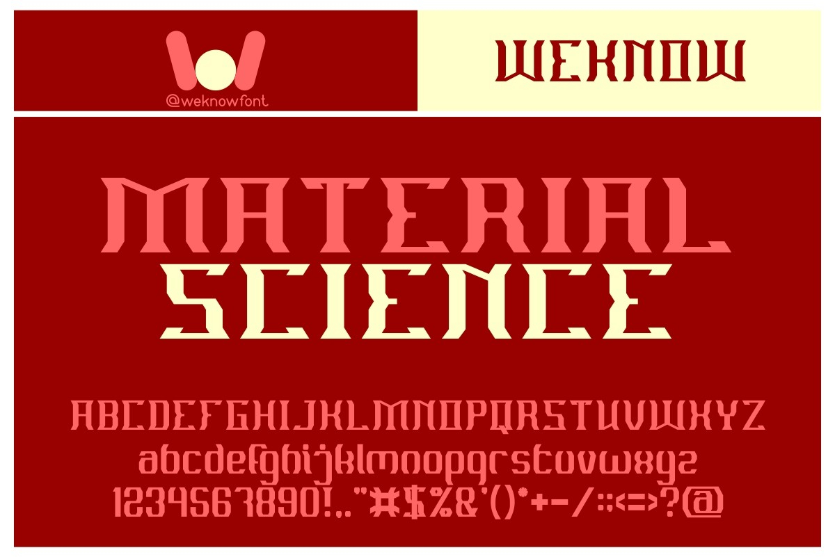 Material Science Font