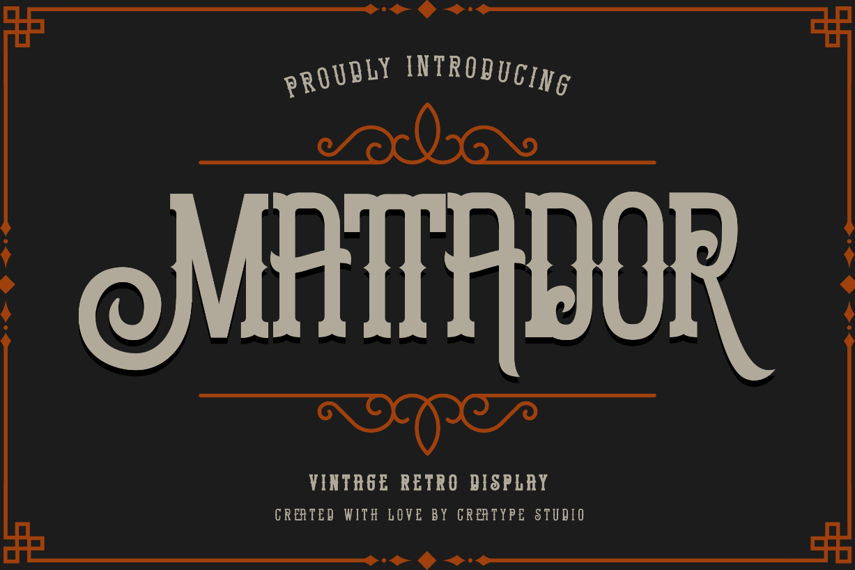 Mattador Font Poster 1