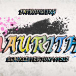 Mauritha Font Poster 3