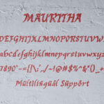 Mauritha Font Poster 7