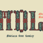 Medieval Knots Font Poster 3