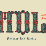 Medieval Knots Font Poster 1