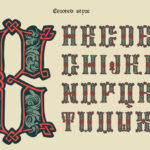 Medieval Knots Font Poster 10