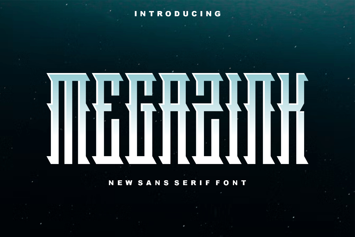 Megazink Font Poster 1