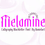 Melamine Font Poster 3