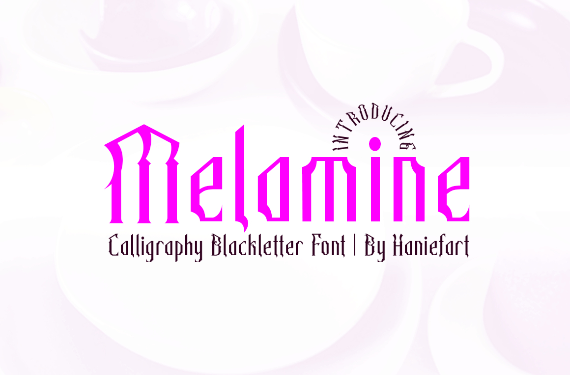 Melamine Font Poster 1