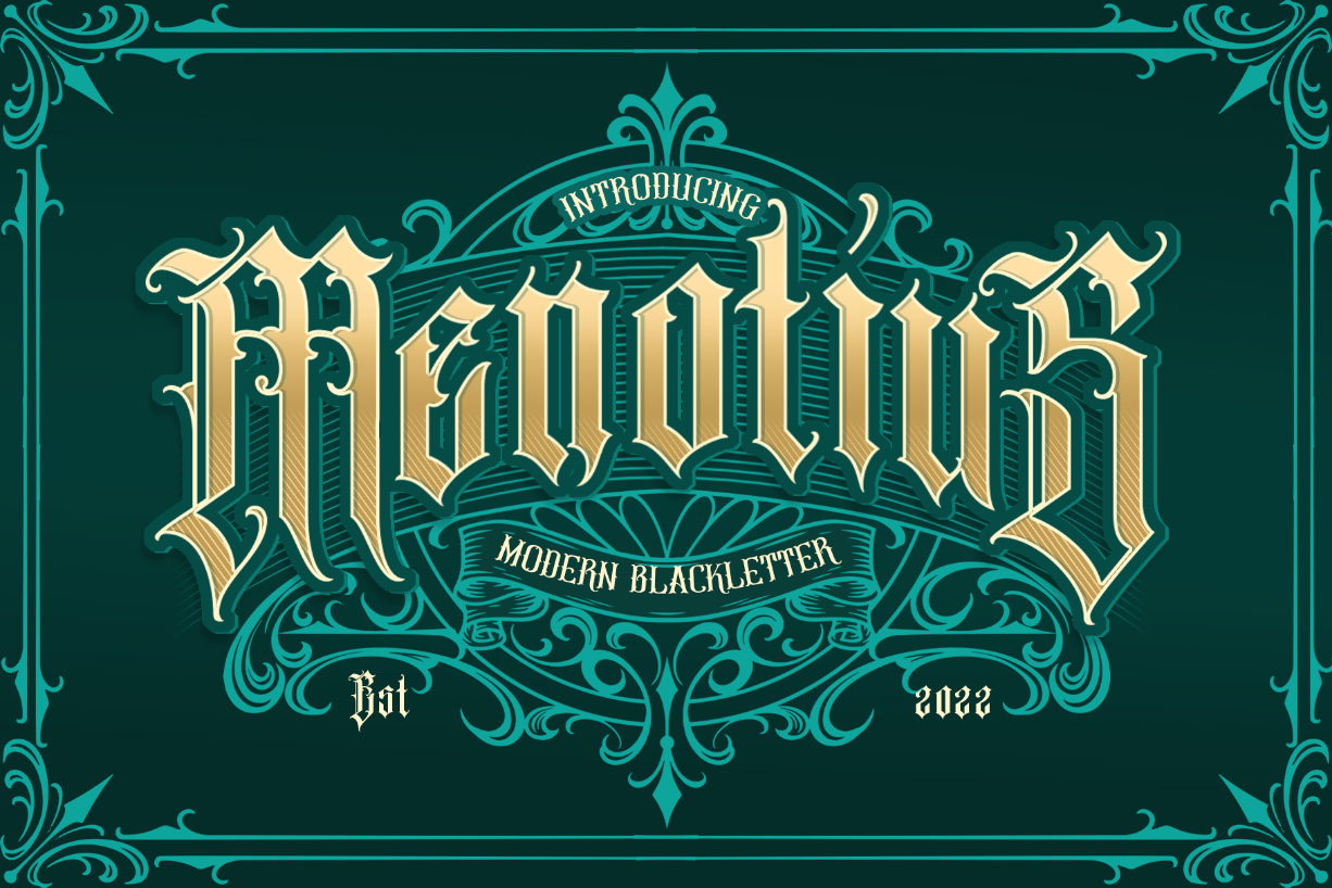 Menotius Font Poster 1