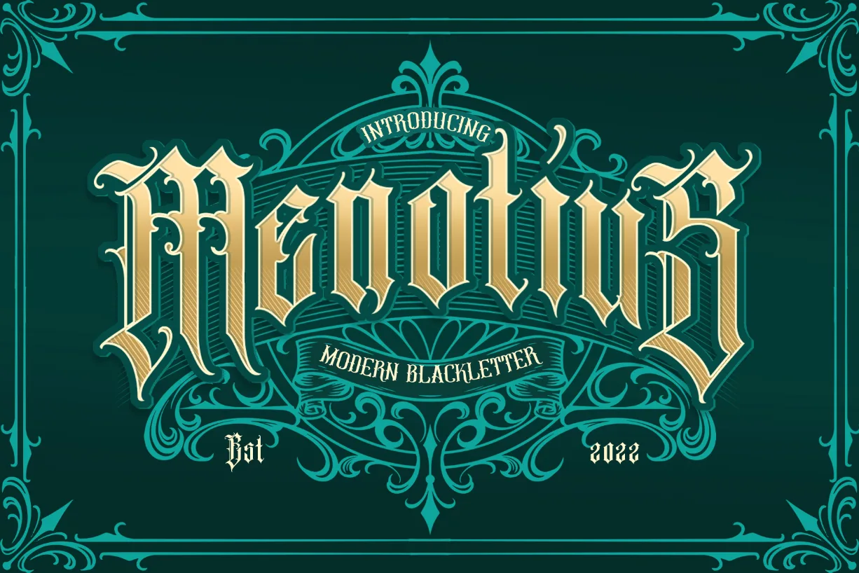 Menotius Font Menotius Font Poster 1