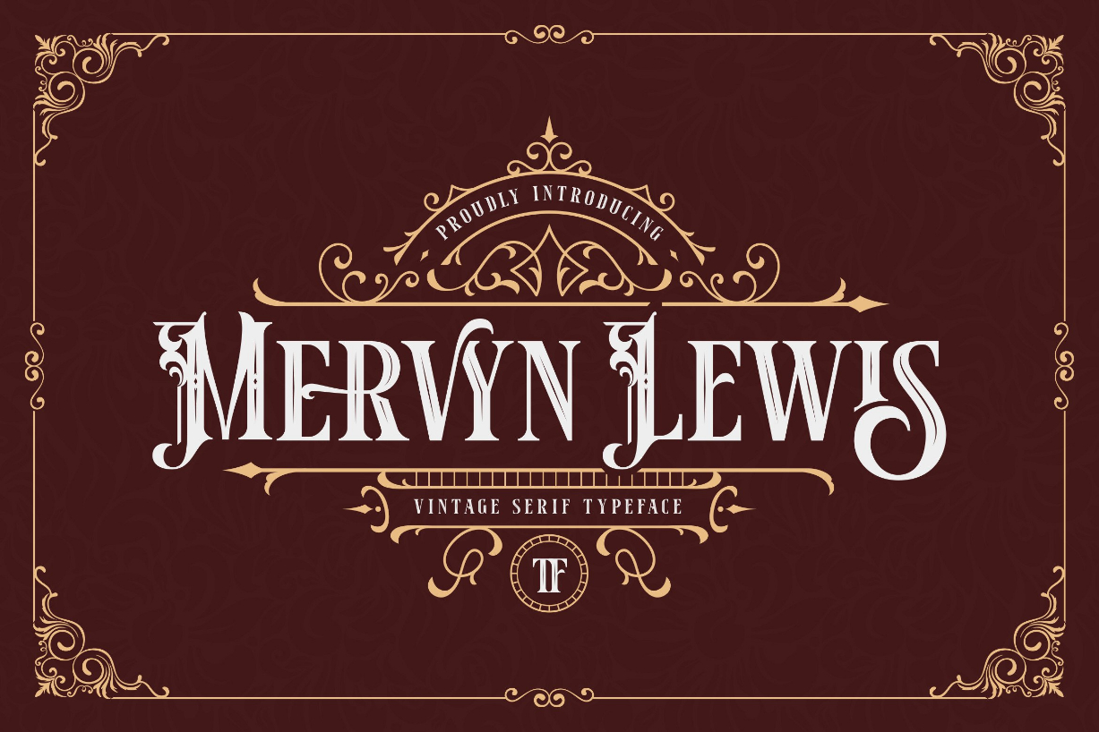 Mervyn Lewis Font Poster 1